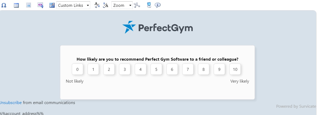 Fitness club net promoter score